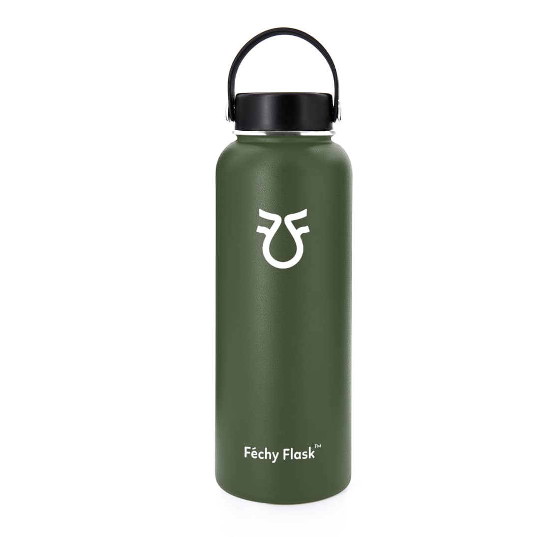 Fechy flask 1.18L Wide Mouth Double insulated Water Bottle|FechyFlask